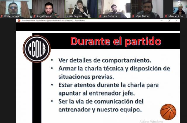 Exitosa capacitaci�n a cargo del CT de Ol�mpico